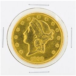 1898-S $20 Liberty Head Double Eagle Gold Coin