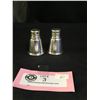 Image 1 : 2 Vintage Sterling Silver Salt & Pepper Shakers 42 grams