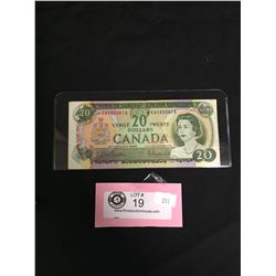 1969 $20 Bank of Canada Replacement Note in Sleeve