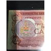 Image 2 : 1974 $2 Bank of Canada Replacement Note in Sleeve