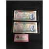 Image 1 : 1972 and 1979 $5 Bank of Canada Notes in Sleeves