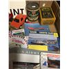 Image 2 : Box Lot of Vintage Collectibles Glidden CP Air, Postcards,Shell Oil Cans, Tonka, Etc