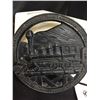 Image 2 : Unusual Railway Trivet Amtrak Cast Iron 6.5 x 5"