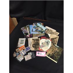 Lot of Vintage Stamps and Postcards