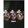 Image 1 : 3 Star Wars Action Figures with Collector Coins New In Package. Storm Trooper and Biggs Darklighter,
