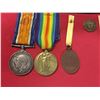 Image 2 : WWI Canadian War Medals with Paperwork In a Display Case