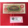Image 2 : 1975 Bank of Canada $50 Bank Note In Sleeve. Has the RCMP Musical Ride on Back