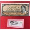 Image 1 : 1954 $50 Bank of Canada Banknote in a Protective Sleeve
