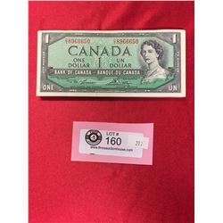 50 $1 1954 Bank Of Canada Banknotes in Sequence in Protective Holder