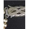 Image 2 : Double Strand Faux Pearl Necklace with Sterling Silver Clasp