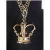 Image 2 : Heavy Gold Plated Crown with Necklace