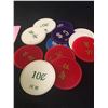Image 2 : 12 Vintage Poker Chips Marked N.W.