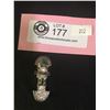 Image 1 : Silver +Turquoise Mayan Pin