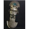 Image 2 : Silver +Turquoise Mayan Pin