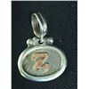 Image 2 : Sterling Silver and 18kt Gold "Z" Pendant