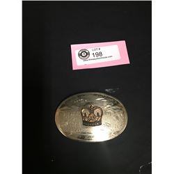 " Rodeo Princess" German Silver Belt Buckle