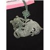 Image 2 : Vintage Hand Carved Jade Dragon Pendant