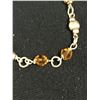 Image 2 : Sterling Silver and Amber Crystal Bracelet