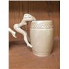 Image 2 : Mid Century Barrel Mugs Set of 4 With Nude Women Figural Handles Made in Japan