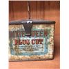 Image 2 : 1920's Dixie Queen Plug Cut Lunch Pail Canister Style Tin 8w x 4h x 5 deep