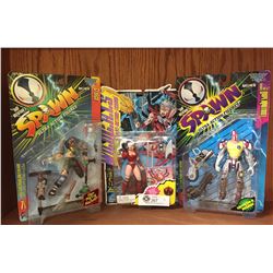 3 Action Figure Lot. All New in Packages 2 SPAWN Action Figures and WILD C.H.A.T.S Zealot