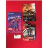 Image 1 : 3 Miscellaneous New in Package Figures. Marvel Spiderman, Optimus Prime Key Chain, and Summer Slam S