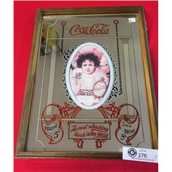 Vintage Coca Cola Mirror. 12" x 15.5"