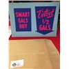 Image 3 : Vintage Blue Velvet Double Sided Cardboard Ad abd a Velvet ad in Original Envelope