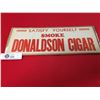 Image 2 : 1930's-1940's Original Un used Paper Window Sign. " Smoke Donaldson Cigar"