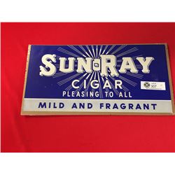 Original 1930's SunRay Paper Sign Un-Used. Approx 17" w