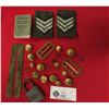 Image 1 : Vintage Military Lot. Buttons,Small Dictionary, Lock etc