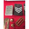 Image 2 : Vintage Military Lot. Buttons,Small Dictionary, Lock etc