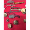 Image 3 : Vintage Military Lot. Buttons, Lock and Key, ID Bracelet Tokens, Address Book