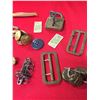 Image 4 : Vintage Military Lot. Buttons, Lock and Key, ID Bracelet Tokens, Address Book