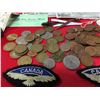 Image 2 : Vintage Miscellaneous Lot. Coins, world Coins, Pennies, Airforce Patches, Canadian Tire Money