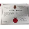 Image 5 : 31 Years Certificate of Service The Canadian Armed Forces Plus a 15 x 12 Photo of a Fighter Jet Refu