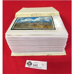 Photo Album Filled With Vintage Postcards. Over 100 Postcards