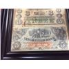 Image 2 : Picture Frame of 3 Old Civil War Notes. All Notes are Facsimile