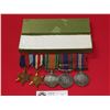 Image 1 : WW2 Canadian Silver Medals 3 Medals and 2 Stars Plus Canadian Bar.