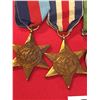 Image 2 : WW2 Canadian Silver Medals 3 Medals and 2 Stars Plus Canadian Bar.