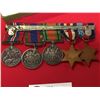 Image 5 : WW2 Canadian Silver Medals 3 Medals and 2 Stars Plus Canadian Bar.