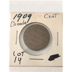 1909 Canada Large Cent Nice Early Coin
