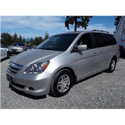 H5 -- 2007 HONDA ODYSSEY EXL , Silver , 232490  KM's