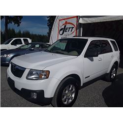 H4 --  2008 MAZDA TRIBUTE I , White , 263705  KM's