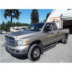 G5 --  2003 DODGE RAM 2500 , Brown , 261705  KM's