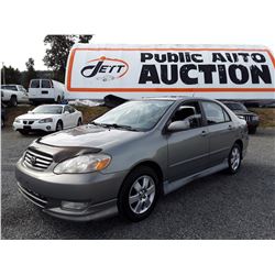 N1 --  2004 TOYOTA COROLLA , Green , 208649  KM's