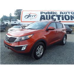 H3 --  2011 KIA SPORTAGE LX , Orange , 247566  KM's