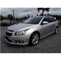 B3 --  2013 CHEVROLET CRUZE LT , Silver , 138222  KM's