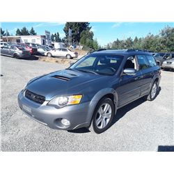 O2 --  2005 SUBARU LEGACY OUTBACK 2.5XT , Blue , 287188  KM's