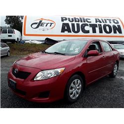 D6 --  2009 TOYOTA COROLLA  , Red , 304009  KM's